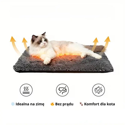 Mata samonagrzewająca dla kota 50×70 cm – miękka, antypoślizgowa, pralna SklepDlaKotka